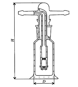 Склянка для промывания газов СН-1-200 (Клин)